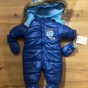 0-3 month winter snow suit puffy